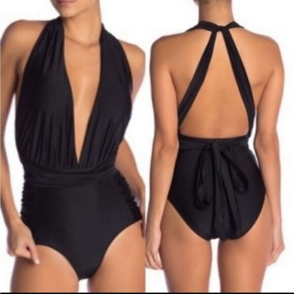 Nicole Miller Convertible One Piece Swim Suit - Picture 5 of 6